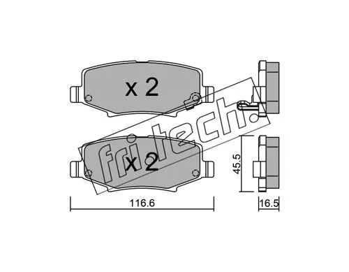 Brake Pad Set, disc brake (880.0)