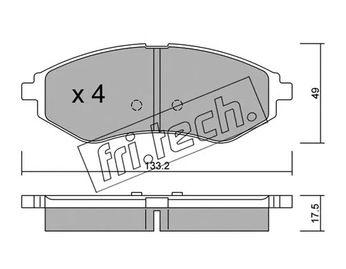 Brake Pad Set, disc brake (524.0)