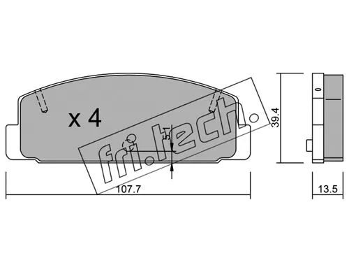 Brake Pad Set, disc brake (311.0)