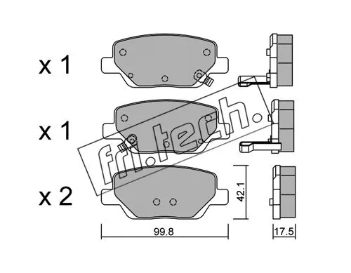 Brake Pad Set, disc brake (1104.0)
