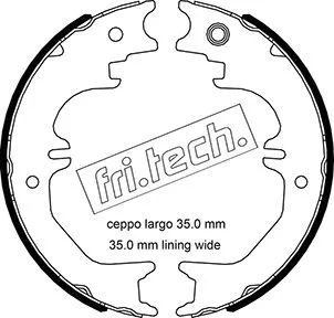 Brake Shoe Set, parking brake (1115.329)