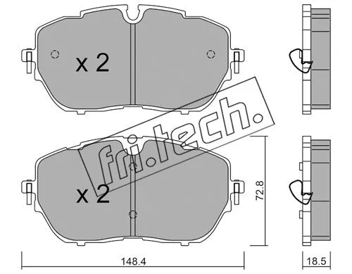 Brake Pad Set, disc brake (1105.0)