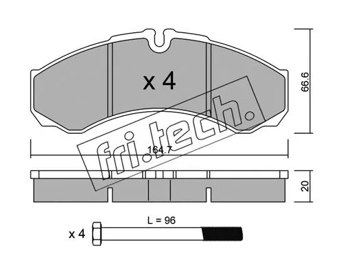 Brake Pad Set, disc brake (221.0)