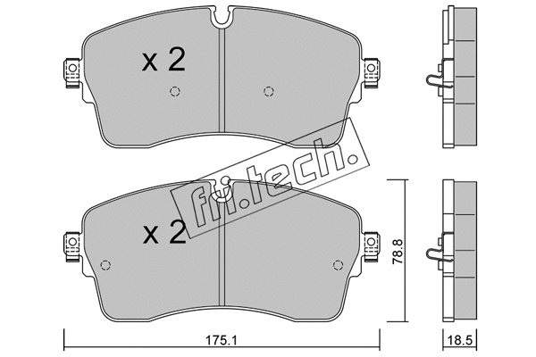 Brake Pad Set, disc brake (1250.1)