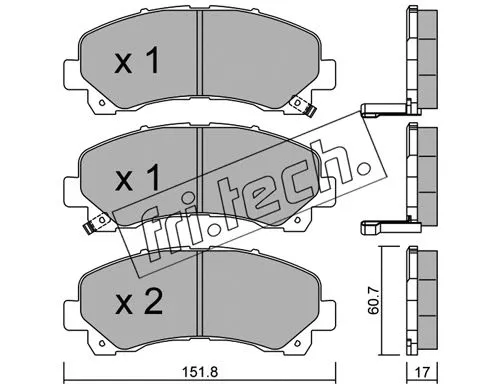 Brake Pad Set, disc brake (919.0)