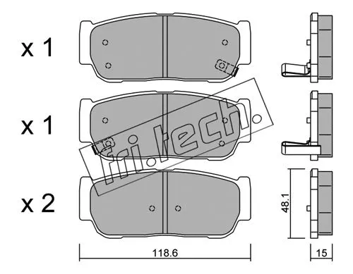Brake Pad Set, disc brake (743.0)