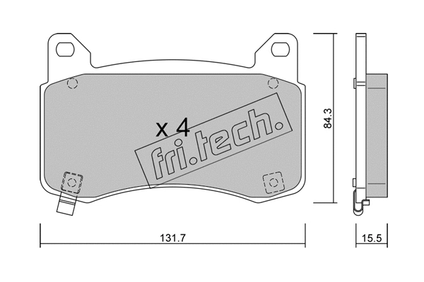 Brake Pad Set, disc brake (1333.0)