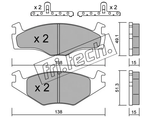 Brake Pad Set, disc brake (047.0K)