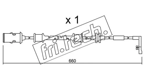 Warning Contact, brake pad wear (SU.142)
