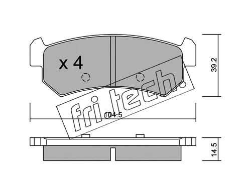 Brake Pad Set, disc brake (527.0)
