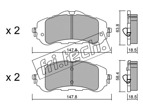 Brake Pad Set, disc brake (999.0)