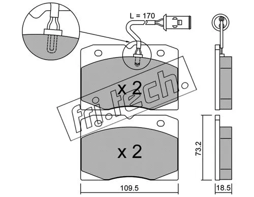 Brake Pad Set, disc brake (053.2)