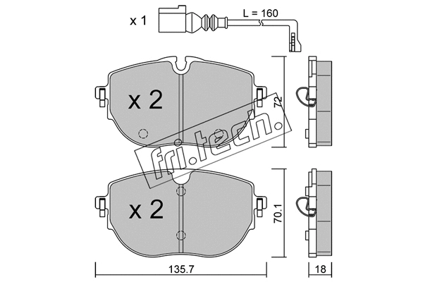 Brake Pad Set, disc brake (1321.0)