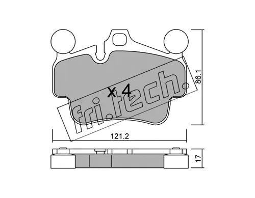 Brake Pad Set, disc brake (909.0)