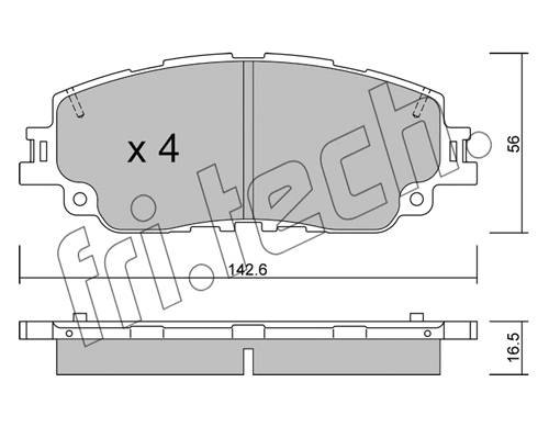 Brake Pad Set, disc brake (1227.0)
