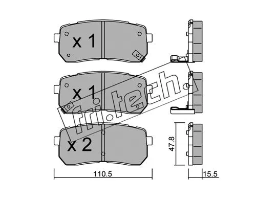 Brake Pad Set, disc brake (802.0)