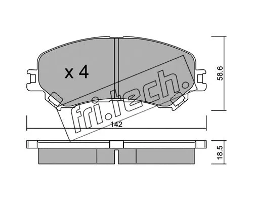 Brake Pad Set, disc brake (1111.0)