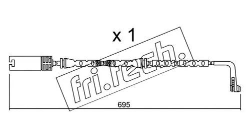 Warning Contact, brake pad wear (SU.305)