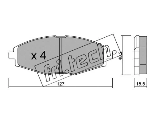Brake Pad Set, disc brake (302.1)