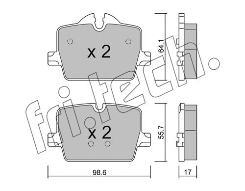 Brake Pad Set, disc brake (1265.0)