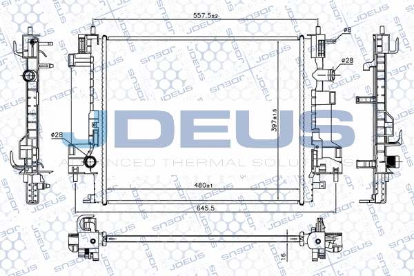 Radiator, engine cooling (M-0750030)