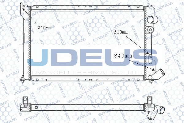 Radiator, engine cooling (007B28)