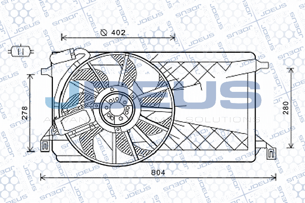 Fan, engine cooling (EV0121140)