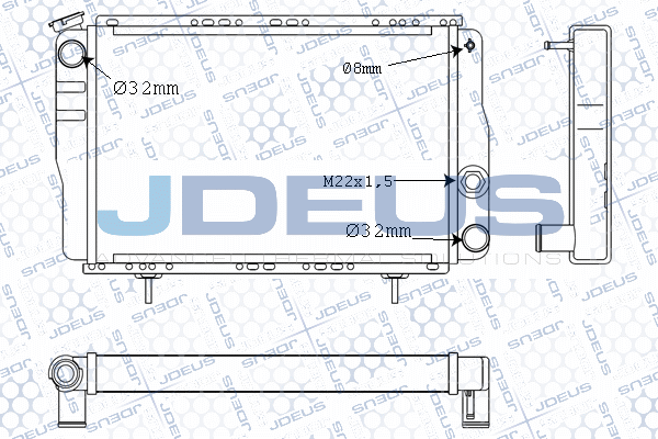 Radiator, engine cooling (M-023003A)