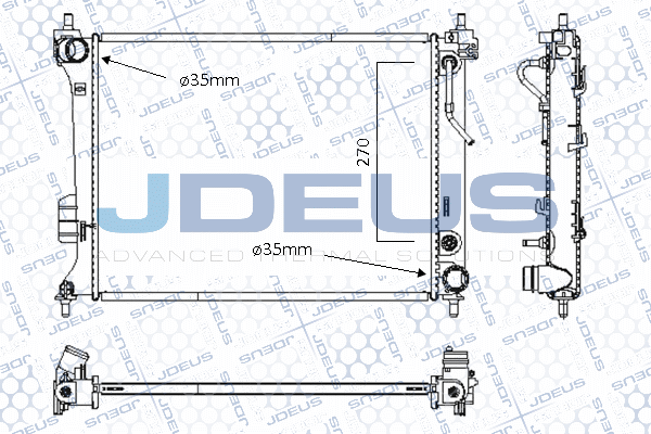Radiator, engine cooling (054M49)