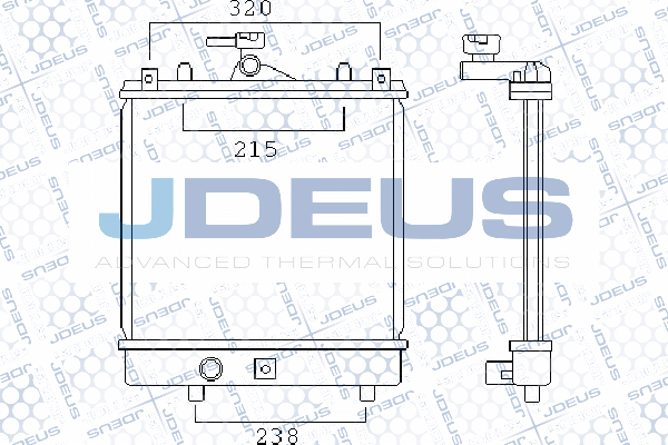 Radiator, engine cooling (042M23)