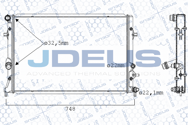Radiator, engine cooling (030M55)