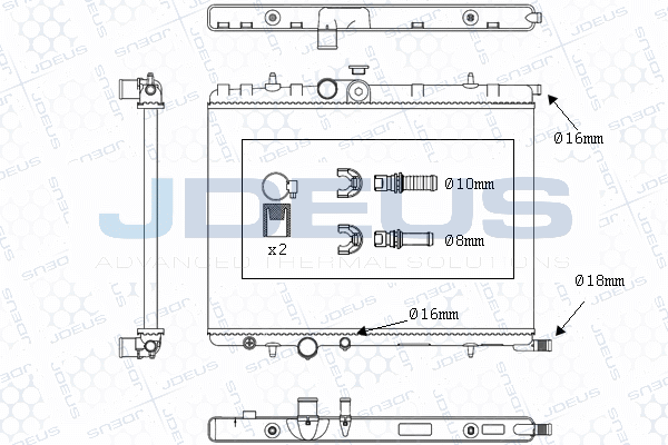 Radiator, engine cooling (M-007014A)