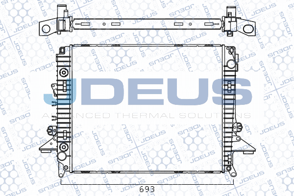 Radiator, engine cooling (M-002038A)