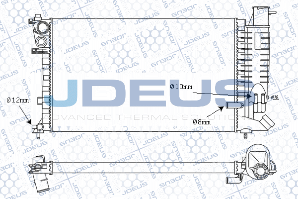 Radiator, engine cooling (M-021054A)