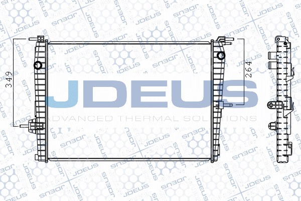 Radiator, engine cooling (M-0231010)