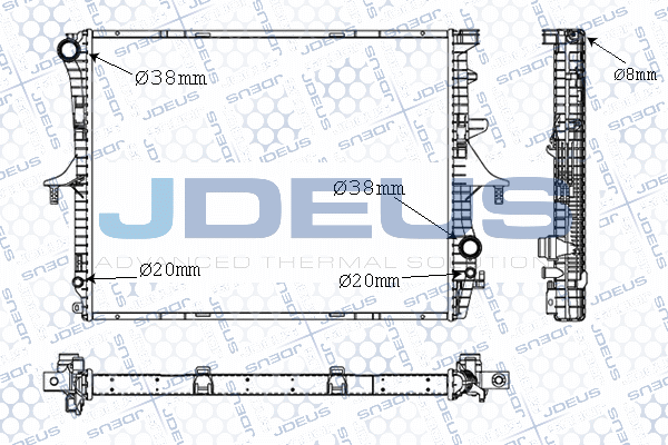 Radiator, engine cooling (030M29)
