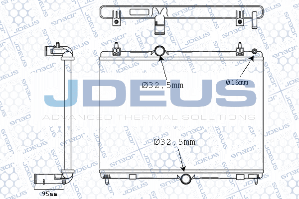 Radiator, engine cooling (M-021051A)