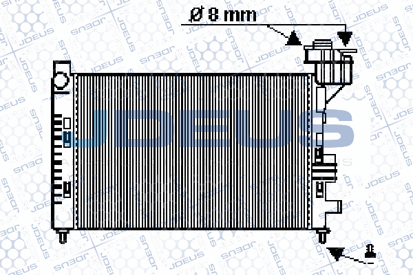Radiator, engine cooling (017M28)