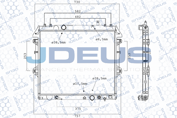Radiator, engine cooling (028M85)