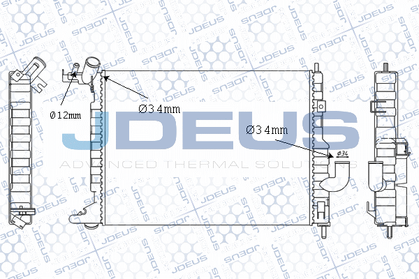 Radiator, engine cooling (020M32A)