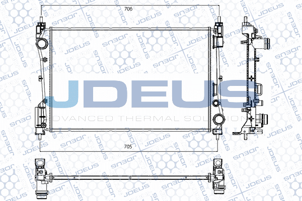 Radiator, engine cooling (RA0200931)