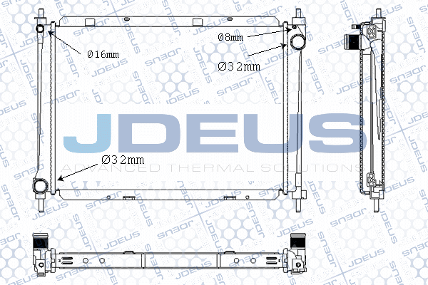 Radiator, engine cooling (M-0190860)