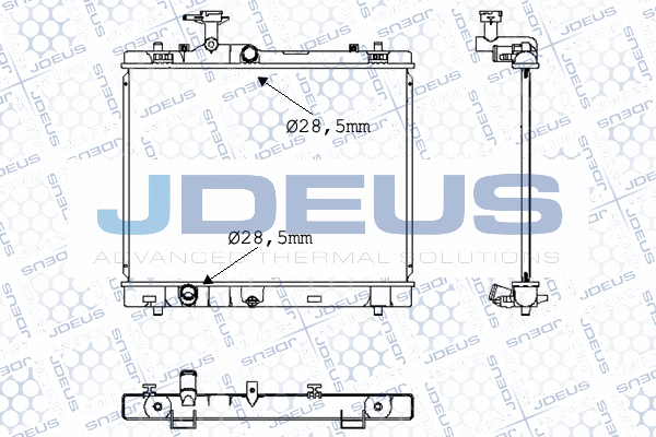 Radiator, engine cooling (042M25)