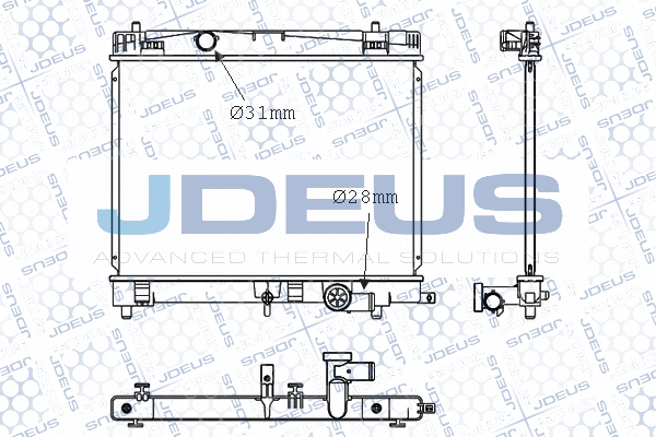 Radiator, engine cooling (028M78)