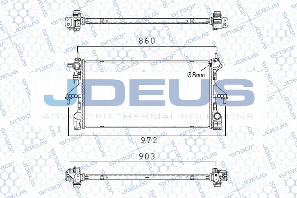 Radiator, engine cooling (M-0210600)