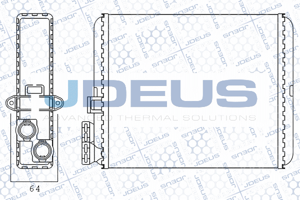 Heat Exchanger, interior heating (M-231053A)