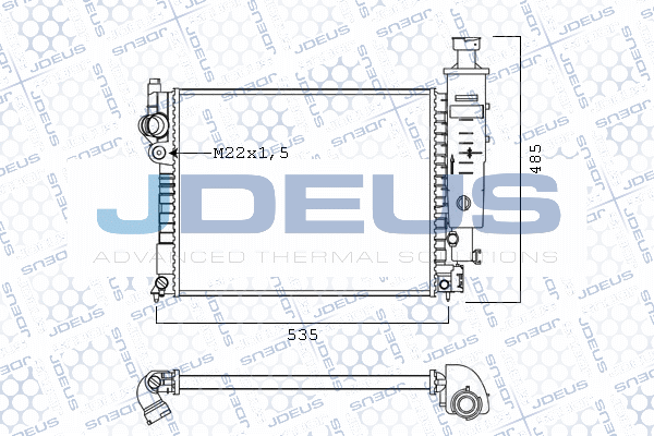 Radiator, engine cooling (M-021010A)
