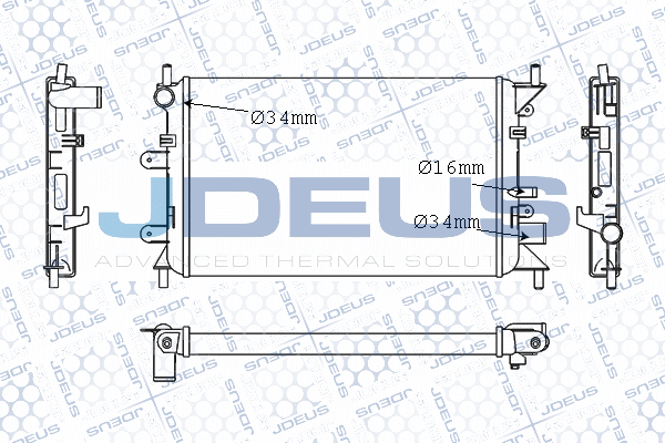 Radiator, engine cooling (M-012055A)