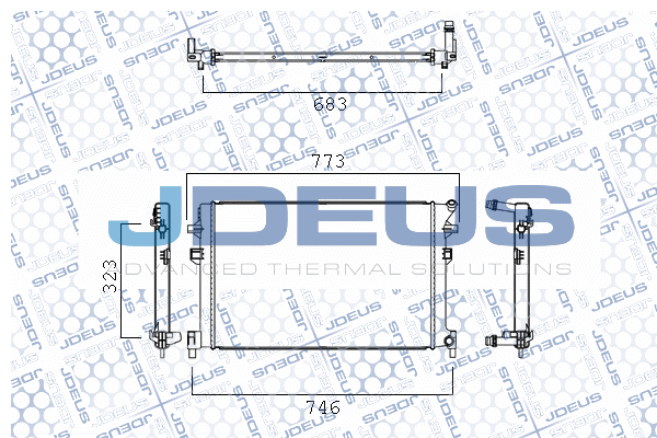 Low Temperature Cooler, charge air cooler (M-030072X)