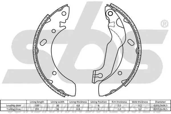 Brake Shoe Set